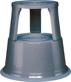 Wedo Step Rollhocker Metall, grau