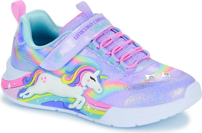 Skechers S-Lights: Unicorn Chaser violett/mehrfarbig (Junior)