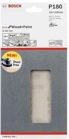Bosch Professional M480 Best for Wood and Paint Gewebeschleifblatt K180, 115x230mm, 10 Stück