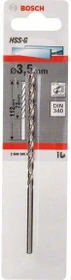 Bosch Professional HSS-G Spiralbohrer, 3.5x73x112mm, 1 Stück