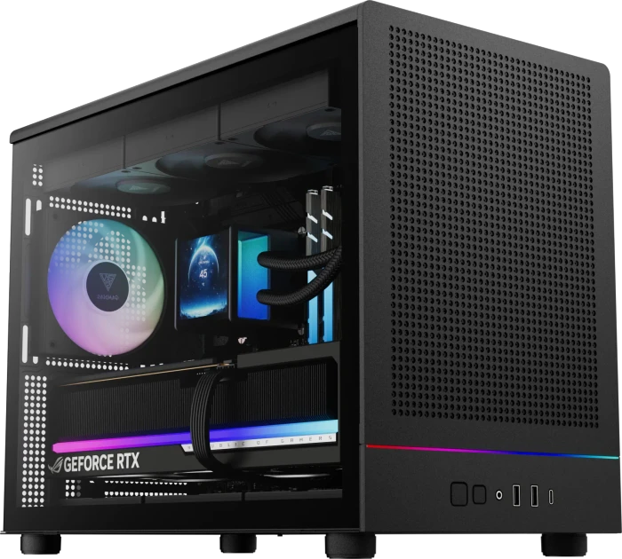 Gamdias Athena M4M Black, Glasfenster