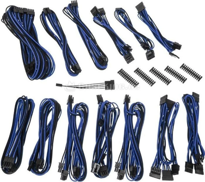 BitFenix Alchemy 2.0 SSC-Series Kabel Kit für Netzteile, schwarz/blau