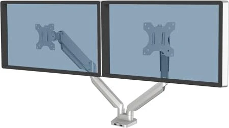 Fellowes Platinum Series Doppel Monitorarm silber