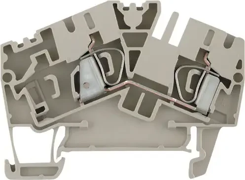 Weidmüller ZDU 4-2/2AN Durchgangs-Reihenklemme, Zugfederanschluss, 4 mm², 800 V, 32 A, dunkelbeige