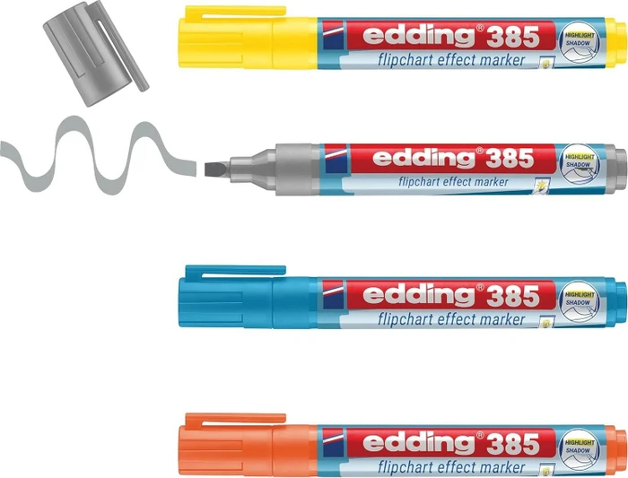 edding 385 Flipchartmarker Effect sortiert, 4er-Set