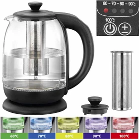 Melissa LED 1.7l Glas-Wasserkocher/Teekocher
