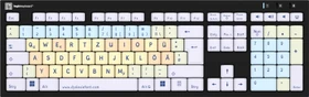 LogicKeyboard Nero Slim Line Dyslexie Keyboard PC, USB, DE (LKB-DYSLEX-BJPU-DE)