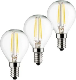 Müller Licht Essentials Retro-LED Tropfen E14/827 4W warmweiß, 3 Stück