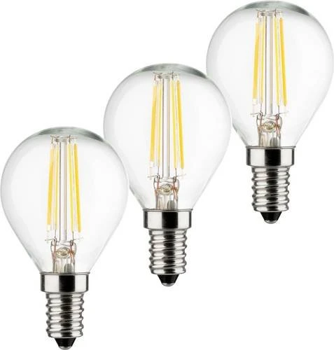 Müller Licht Essentials Retro-LED Tropfen E14/827 4W warmweiß, 3 Stück