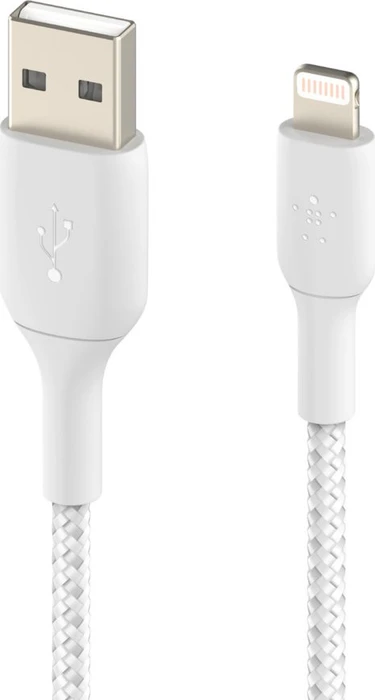 Belkin BoostCharge Braided USB-A to Lightning 3.0m weiß