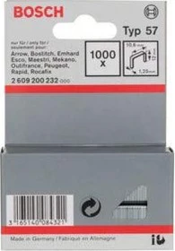 Bosch Professional Typ 57 Tacker-Klammern, 12x10.6mm, 1000 Stück