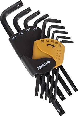 Proxxon MicroMot Torx Winkelschlüsselsatz, 9-tlg.