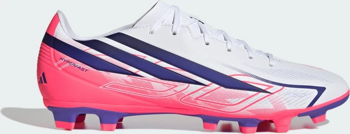 adidas F50 Hyperfast Club FG/MG cloud white/solar purple/solar turbo