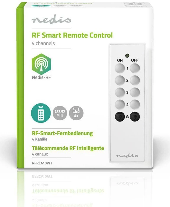 Nedis 4-Kanal RF-Fernbedienung