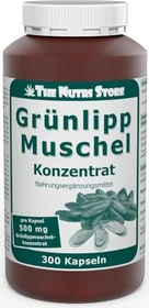 The Nutri Store Grünlippmuschel 500mg Konzentrat Kapseln, 300 Stück