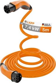 Lapp Mobility Helix Ladekabel Typ 2 orange, 7.4kW, 5m