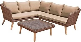 Garden Pleasure Pamplona Lounge-Set braun, 11-tlg.