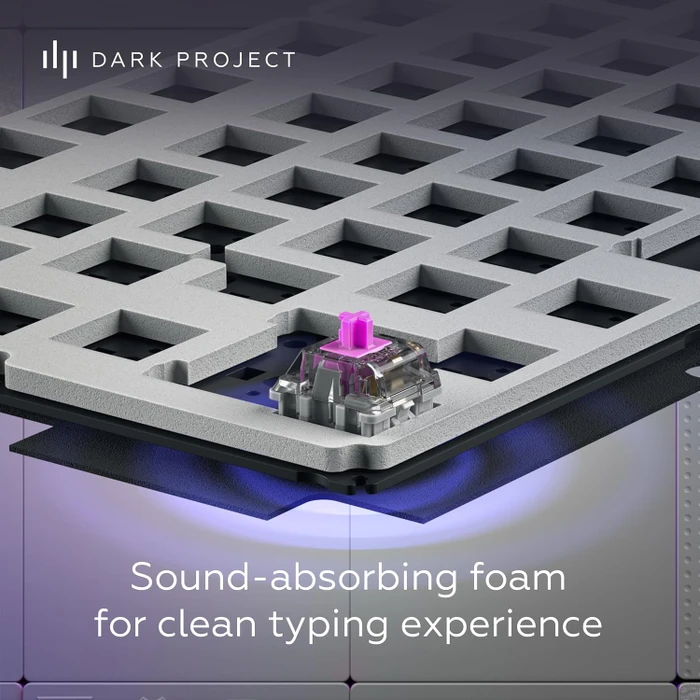 Dark Project ALU87A Daylight Gaming Keyboard, weiß/grau, LEDs RGB, g3ms Zircon Speed, USB, DE