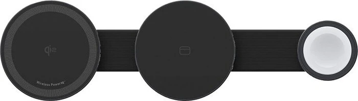 Anker MagGo kabellose Ladestation (3-in-1, Faltbares Ladepad) schwarz