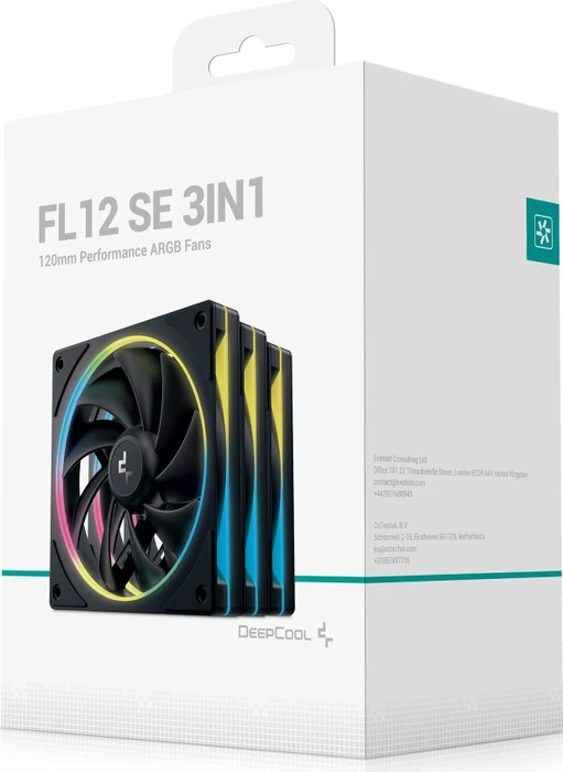 DeepCool FL12 SE, schwarz, 120mm, 3er-Pack