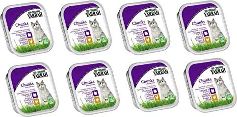 Yarrah Organic Cat Food Chunks with Chicken and Turkey 100g