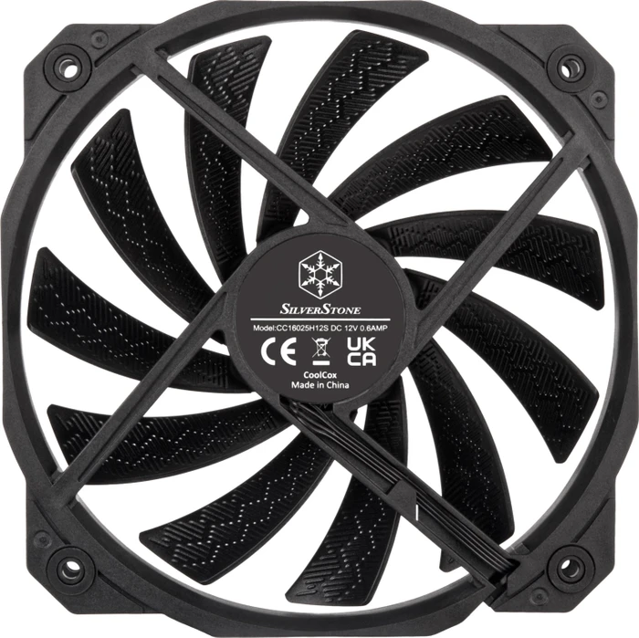 SilverStone Shark Force 160, schwarz, 160mm