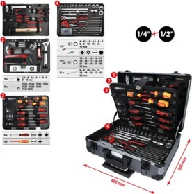 KS Tools Handwerkzeugset inkl. Koffer, 130-tlg.