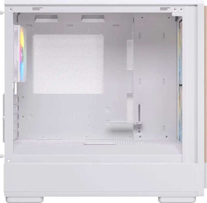 Einarex Pulse PM400 RGB White, weiß/braun, Glasfenster