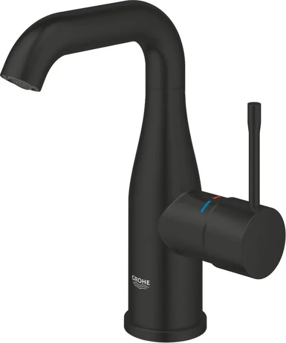Grohe Essence Einhand-Waschbeckenarmatur 1/2" M-Size schwarz matt