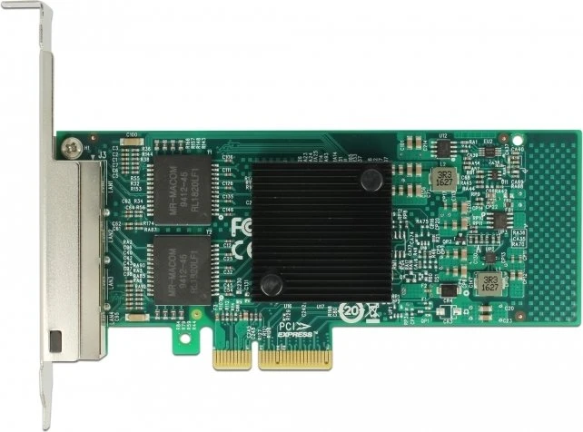 DeLOCK LAN-Adapter, 4x RJ-45, PCIe 2.1 x4