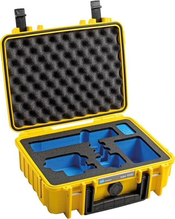 B&W International Outdoor Case Typ 1000 Koffer gelb mit GoPro Inlay