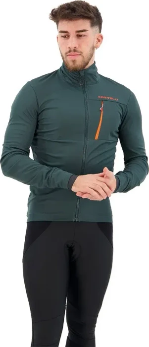 Castelli Go Fahrradjacke rover green/red orange (Herren)