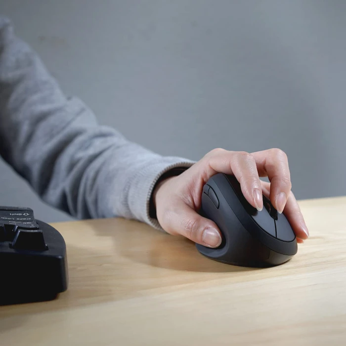 Perixx PERIMICE-719 L Ergonomische Linkshänder Maus, USB