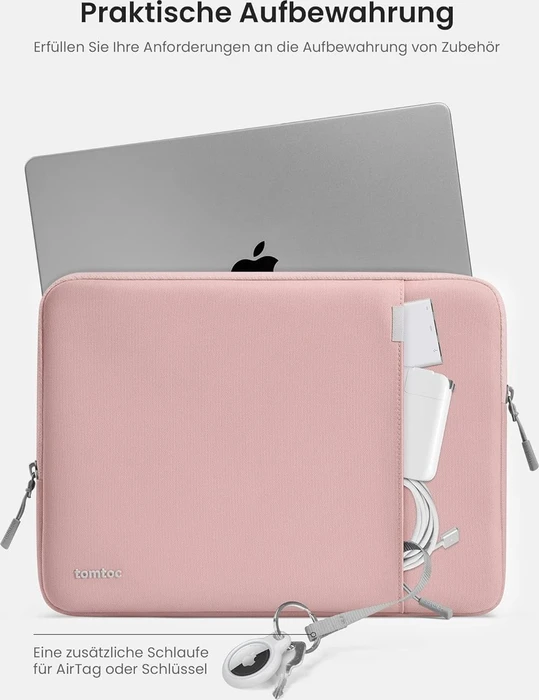 tomtoc Defender-A13, Laptophülle, Notebooks bis 13.3", rosa