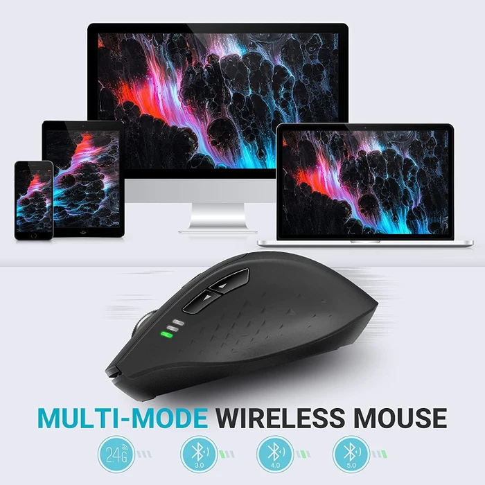 Rapoo MT550 Multi-Mode Wireless Mouse, USB/Bluetooth