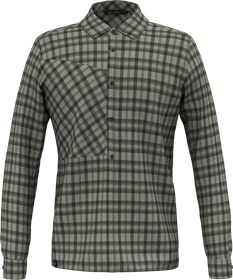 Salewa Fanes Flannel 5 Polarlite Hemd langarm shadow/dark olive (Herren)