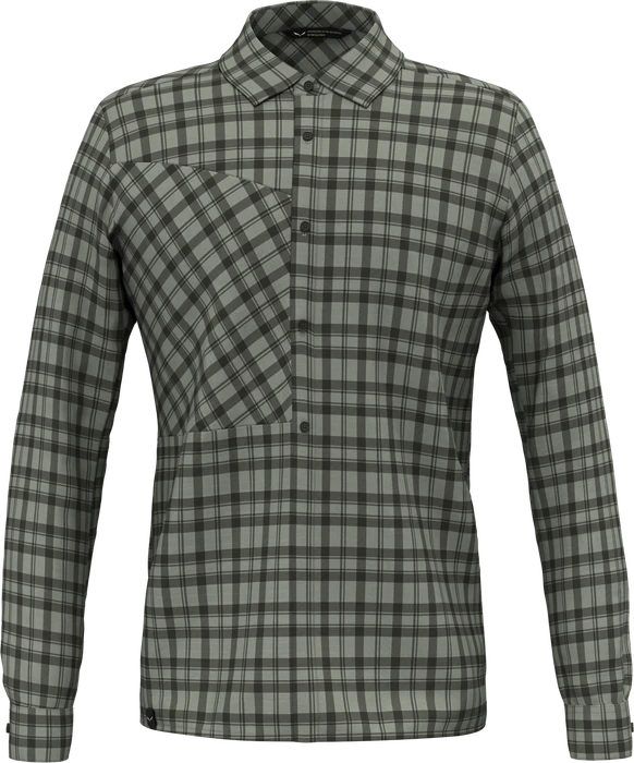 Salewa Fanes Flannel 5 Polarlite Hemd langarm shadow/dark olive (Herren)