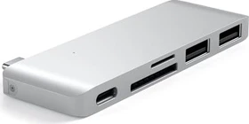 Satechi silver Dual-Slot-Cardreader, USB-C 3.0 [Stecker] (ST-TCUPS)