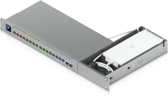 Ubiquiti Pro Max 16 Rackmount, 19" Montagewinkel, lichtgrau, 1HE