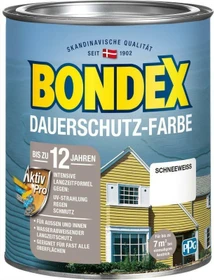 Bondex Dauerschutz-Farbe schneeweiß, 750ml