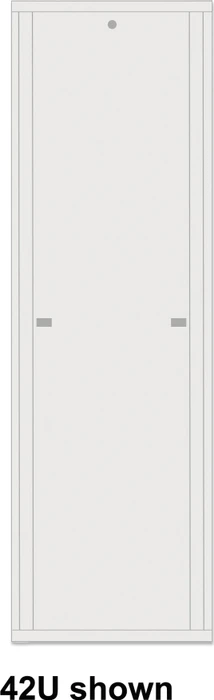 Intellinet Basic Line 19" Netzwerkschrank 22HE, Flatpack, Sicherheitsglastür, grau, 800mm tief