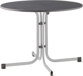 Sieger Boulevard mecalit-Pro Klapptisch 100cm graphit/schieferdekor anthrazit