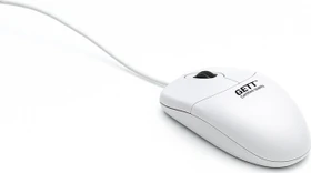 GETT KH25205, weiß, antimikrobiell, IP68, USB (TKH-MOUSE-GCQ-IP68-AM-SCROLLWHEEL-WHITE-USB)