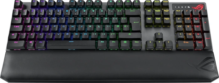 ASUS ROG Strix Scope NX Wireless Deluxe, PBT, schwarz/grau, ROG NX RED, USB/Bluetooth, DE