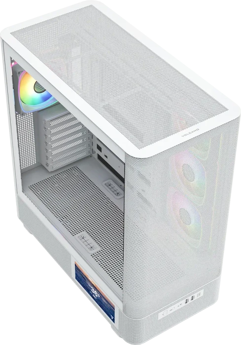 Modecom Volcano AQ400 ARGB White, Glasfenster
