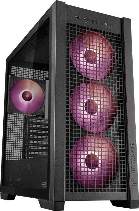 ASUS TUF Gaming GT302 ARGB, schwarz, Glasfenster