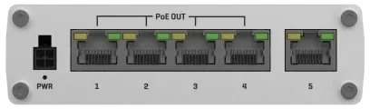 Teltonika TSW Industrial Gigabit Switch, 5x RJ-45, 120W PoE+