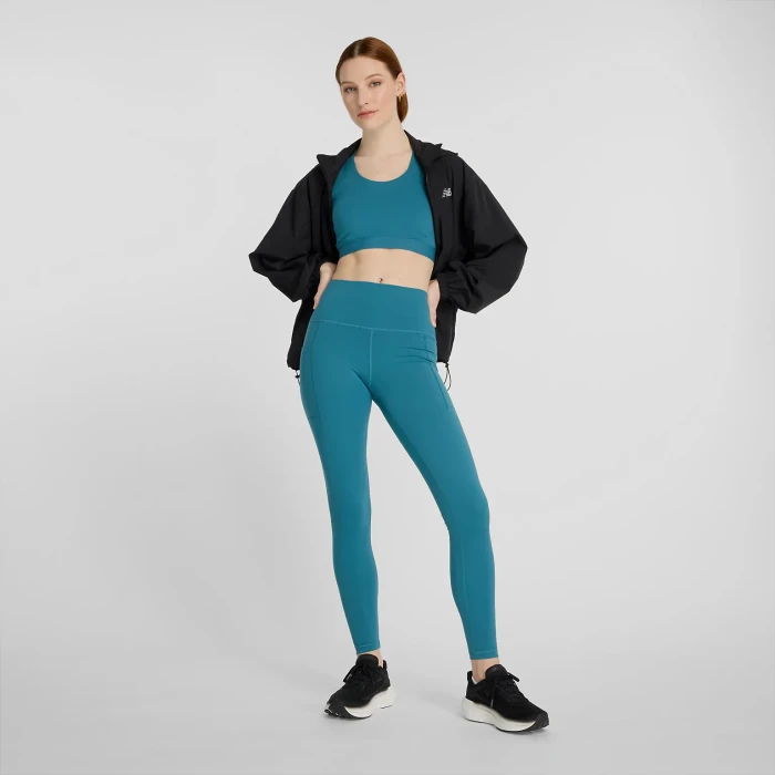 New Balance Sleek Pocket High Rise 27" Legging Hose lang terrarium (Damen)