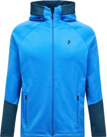 Peak Performance Rider Essentials Midlayer Zip Hood Jacke azure ascent/mountain lake (Herren)