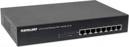 Intellinet Desktop Switch, 8x RJ-45, 70W PoE+